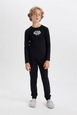 2 PİECE REGULAR FİT STAR WARS LİCENSED KNİTTED PYJAMAS