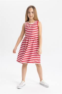 GİRL STRİPED DRESS