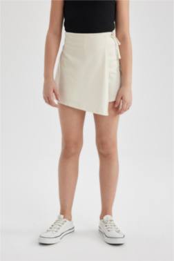 GİRL REGULAR FİT KNİTTED SKİRT