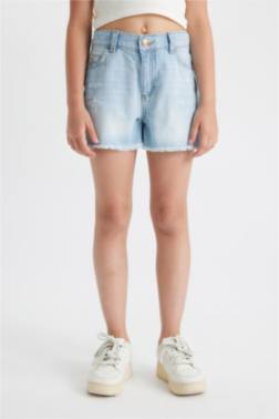 SHORT JEAN POUR FILLE AVEC DÉTAILS DÉCHIRÉS
