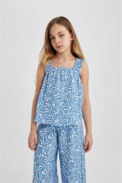 GİRL SHORT SLEEVE BLOUSE