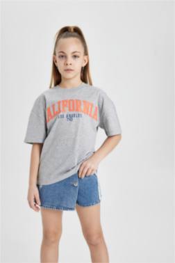 GİRL RELAX FİT SHORT SLEEVE T-SHİRT