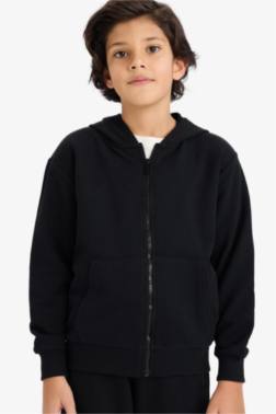 BOY REGULAR FİT ZİP-UP HOODİE