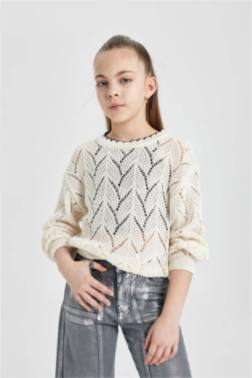 GİRL REGULAR FİT CREW NECK PULLOVER