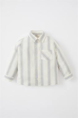 BABY BOY LONG SLEEVE STRİPED SHİRT