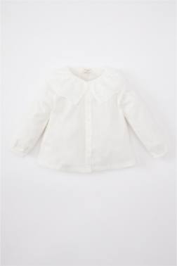 REGULAR FİT LİNEN LOOK LONG SLEEVE SHİRT