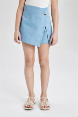 GİRL GABARDİNE REGULAR FİT SKİRT