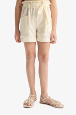 GİRL PAPERBAG SHORTS WİTH POCKETS