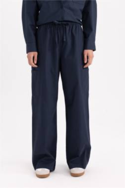 CARGO FIT POPLIN TROUSERS