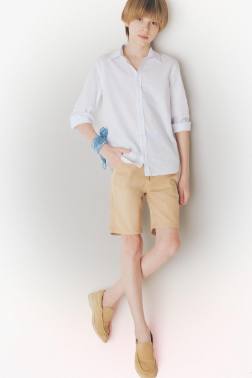 BOY REGULAR FİT GABARDİNE SHORTS