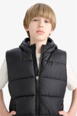 BOY WATERPROOF HOODED VEST