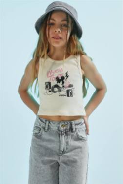 GİRL MİCKEY & MİNNİE LİCENSED CAMİSOLE TANK TOP