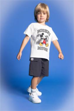 BABY BOY DİSNEY MİCKEY & MİNNİE T-SHİRT SHORTS 2 PİECE SET