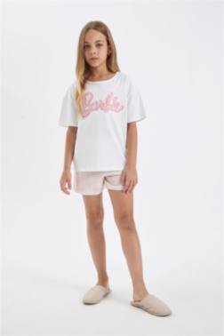 GİRL BARBİE BOXY FİT 2 PİECE PAJAMA SET