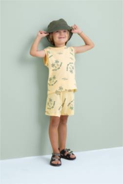 BABY BOY PALM TREE PATTERNED 2 PİECE SET