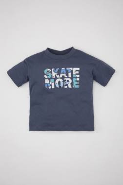 BABY BOY PRİNTED SHORT SLEEVE T-SHİRT