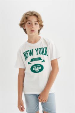 REGULAR FİT PRİNTED SHORT SLEEVE T-SHİRT