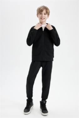 BOY BLACK SCHOOL SWEATPANTS