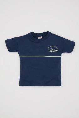 BABY BOY PRİNTED SHORT SLEEVE T-SHİRT