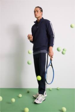 DEFACTOFİT SPORCU JOGGER EŞOFMAN ALTI STANDART FİT STANDART PAÇA BELİ LASTİKLİ CEPLİ