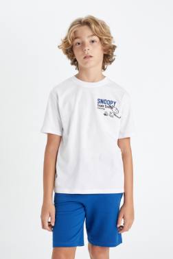 BOY SNOOPY CREW NECK T-SHİRT