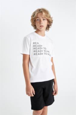 REGULAR FİT PRİNTED SHORT SLEEVE T-SHİRT