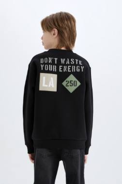 REGULAR FIT CREW NECK SWEATSHIRT