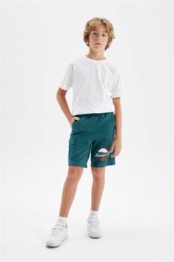 BOY REGULAR FİT SWEATSHİRT FABRİC SHORTS