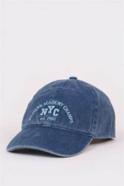BOY EMBROİDERED COTTON DENİM CAP