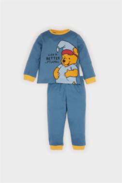 BABY BOY DİSNEY WİNNİE THE POOH TOP BOTTOM 2 PİECE PAJAMA SET