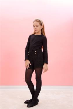 شورت قطن بناتي قماش لامع