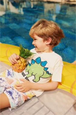 BABY BOY REGULAR FİT ANİMAL SWİM SHORTS