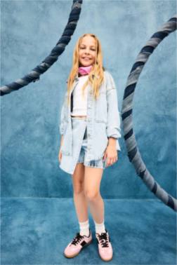 GİRL COTTON DENİM SKORT