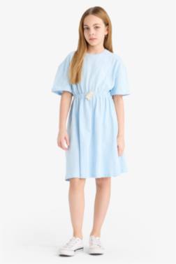 GİRL OVERSİZE SHORT SLEEVE DRESS