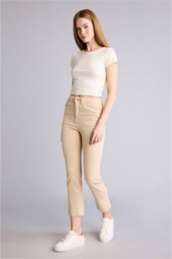 YÜKSEK BEL CROP FLARE FIT PANTOLON