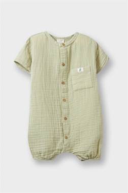 BABY BOY NEWBORN MUSLİN JUMPSUİT