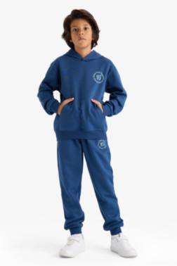 BOY ELASTİC WAİST PRİNTED SWEATPANTS