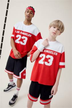 BOY REGULAR FİT NUMBER PATTERNED SHORTS