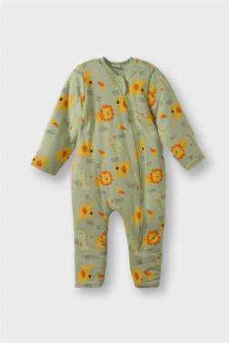 ERKEK BEBEK 2,5 TOG ELYAF SAFARİ BASKILI PENYE TULUM