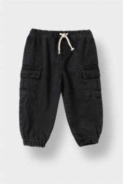 BELİ LASTİKLİ JOGGER FİT JEAN PANTOLON ERKEK BEBEK