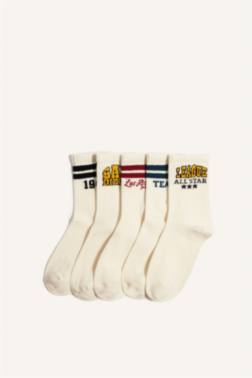 ERKEK ÇOCUK 5'Lİ PAMUKLU UZUN ÇORAP