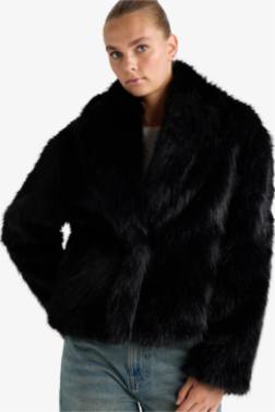 REGULAR FİT KISA SUNİ KÜRK