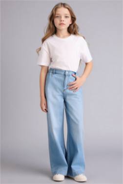 JEAN À JAMBES LARGES POUR FILLE