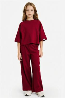 GİRL T-SHİRT PANTS 2 PİECES SET