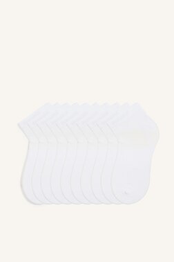 MAN 10 PIECE COTTON ANKLE SOCKS