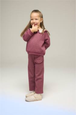 KIZ BEBEK BELİ LASTİKLİ PANTOLON