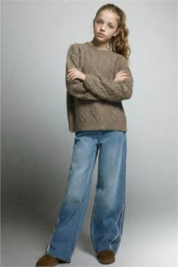 بنطرون جينز وايد ليج برجل واسع