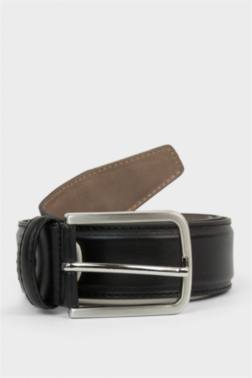 ERKEK DİKDÖRTGEN TOKA SUNİ DERİ KLASİK KEMER