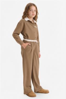 GİRL ELASTİC WAİST WİDE LEG TROUSERS