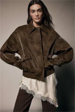 SU GEÇİRMEZ DAD FIT POLO YAKA SUNİ DERİ MONT